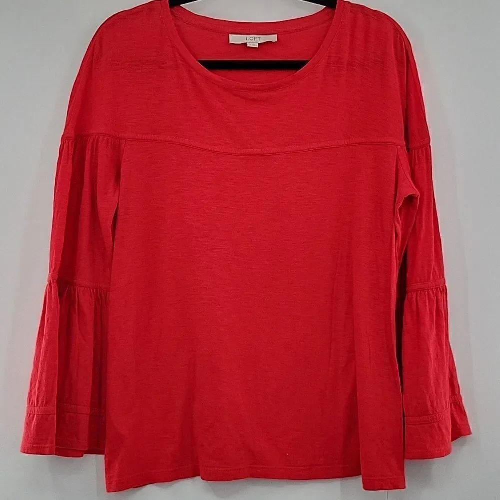Loft Burnt Orange Wide Arm Top size M